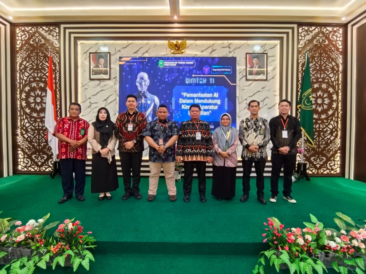 Trans Hybrid Communication Dukung Penguatan Digitalisasi Peradilan Lewat Bimtek AI di PTA Pontianak